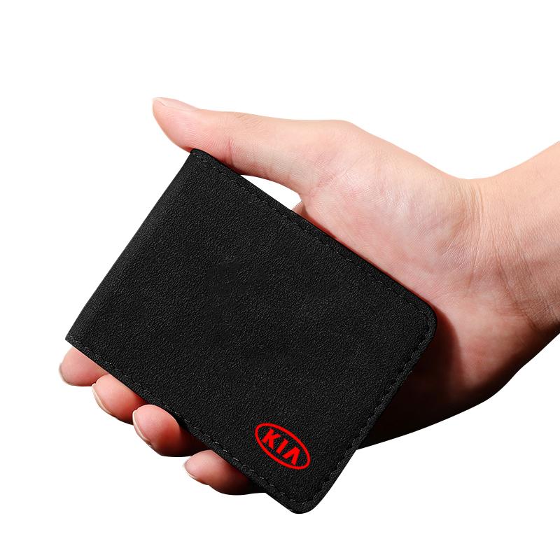 1pcs PU Leather Credit Card Case Car Driving Documents Protective Case For Kia Rio Ceed Sportage Cerato Soul Sorento K2 K5 Flip Car Accessories