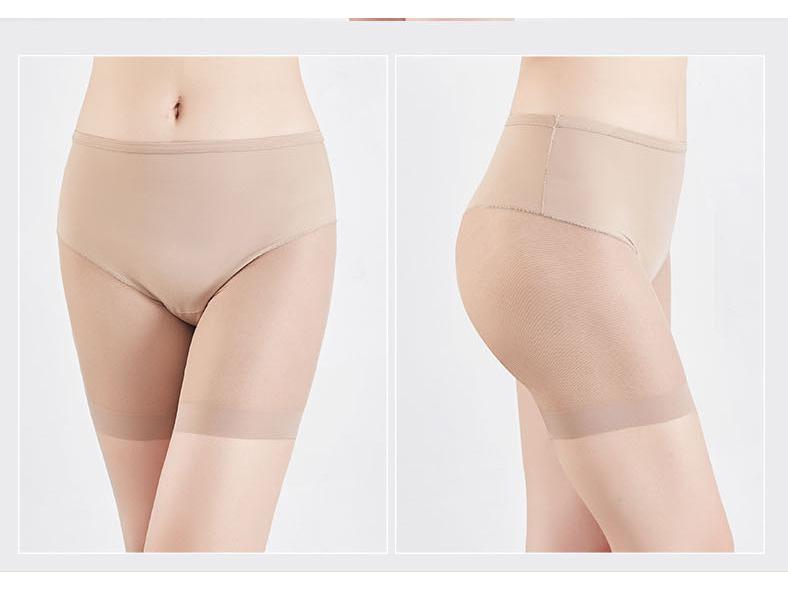 Women's Mid-Waist Mesh Shaping Shorts - Flat-Leg Safety Leggings