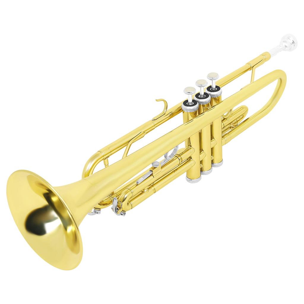 Standard B Tone Gold Trumpet Astonvilla Premium Brass Body Material Trumpet Professional Design for Beginner Learning Instrument