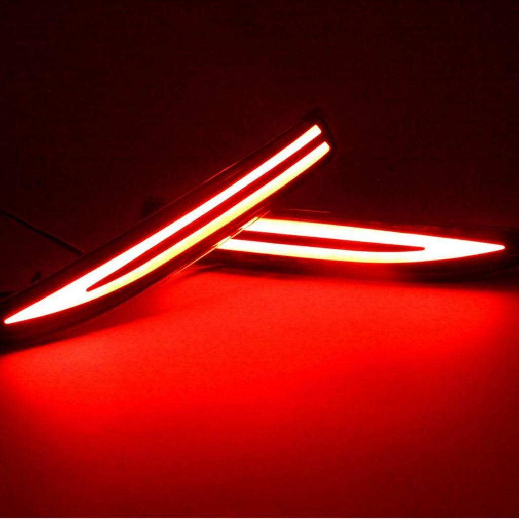 YCL Sequential Turn Signal Rear Bumper Reflector for 2019 Toyota Corolla