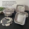 Bento Lunch Box Adults Stainless Steel Food Containers With Non-Slip Metal Food Containers With Lids