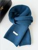 Autumn and winter new Australian 111 pure scarf women's solid color versatile warm knitted scarf light luxury high sense