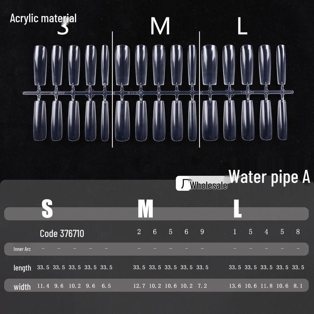 Clear Nail Tips - Almond, Oval, Stiletto, Round Shapes - European & American Popular Series