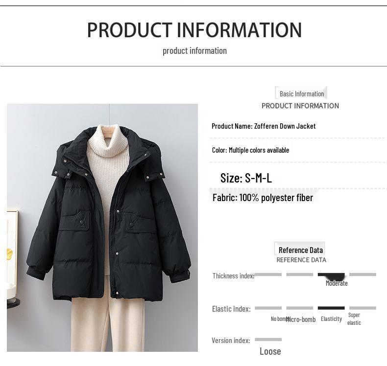 Women's 2025 Mid-Length White Duck Down Jacket - Trendy, Slimming, Thick Winter Coat with Auspicious Cloud Design