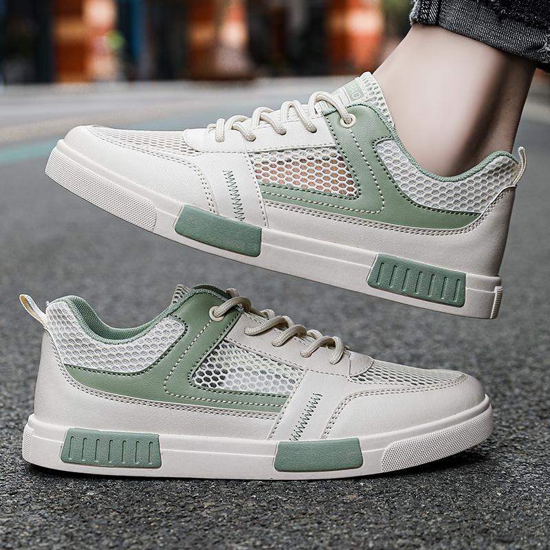 Large Size 47 Men Shoes Summer Mesh Vulcanized Breathable Walking Sport Shoes For Men Flat Sneakers Fashion Skateboarding Shoes