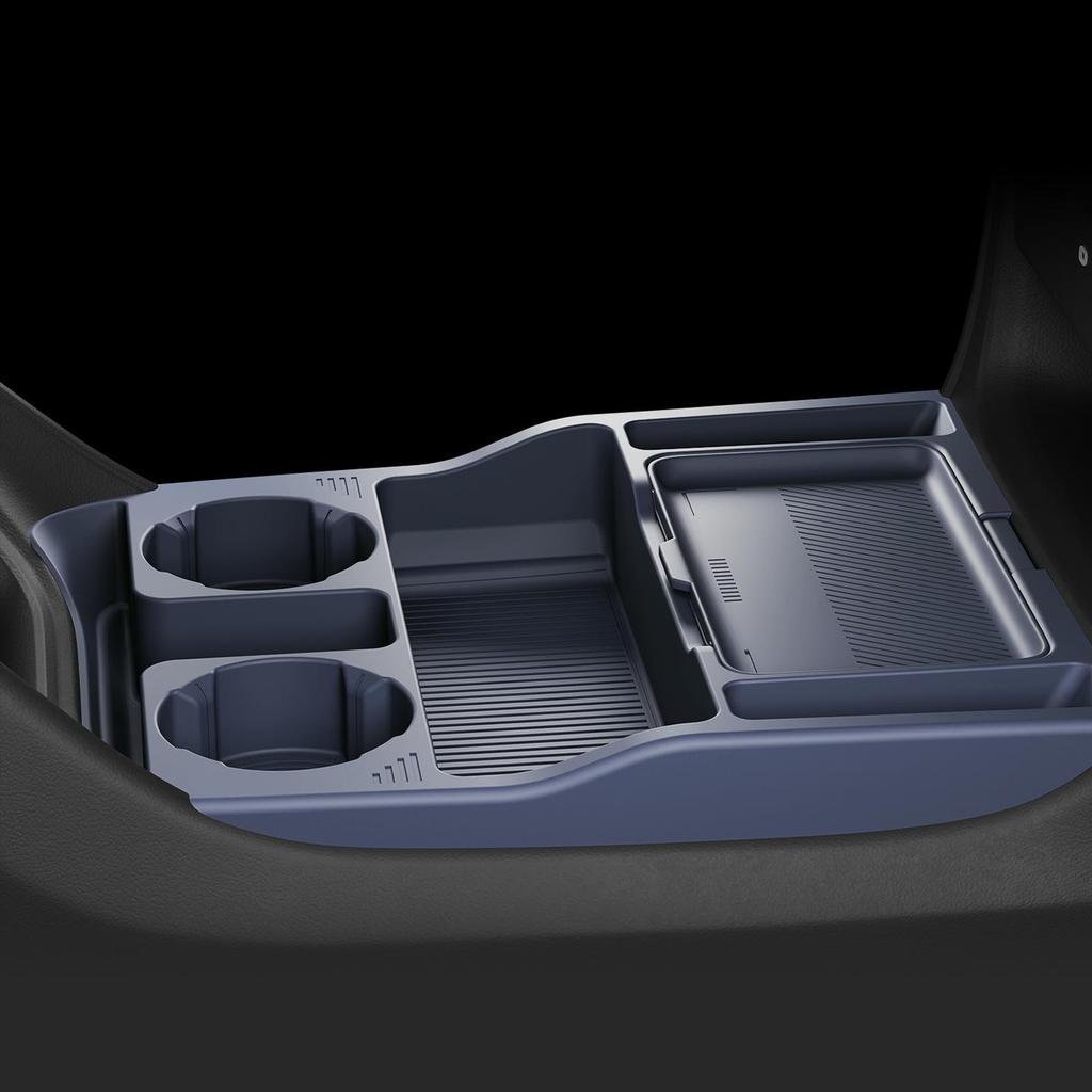 Silicone Double-Layer Storage Box for Xiaomi YU7 Console Compartment Trim