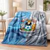 Coventry City Football Printed Flannel Blanket Warm Comfort Bed Throw For Indoor Home Decoration