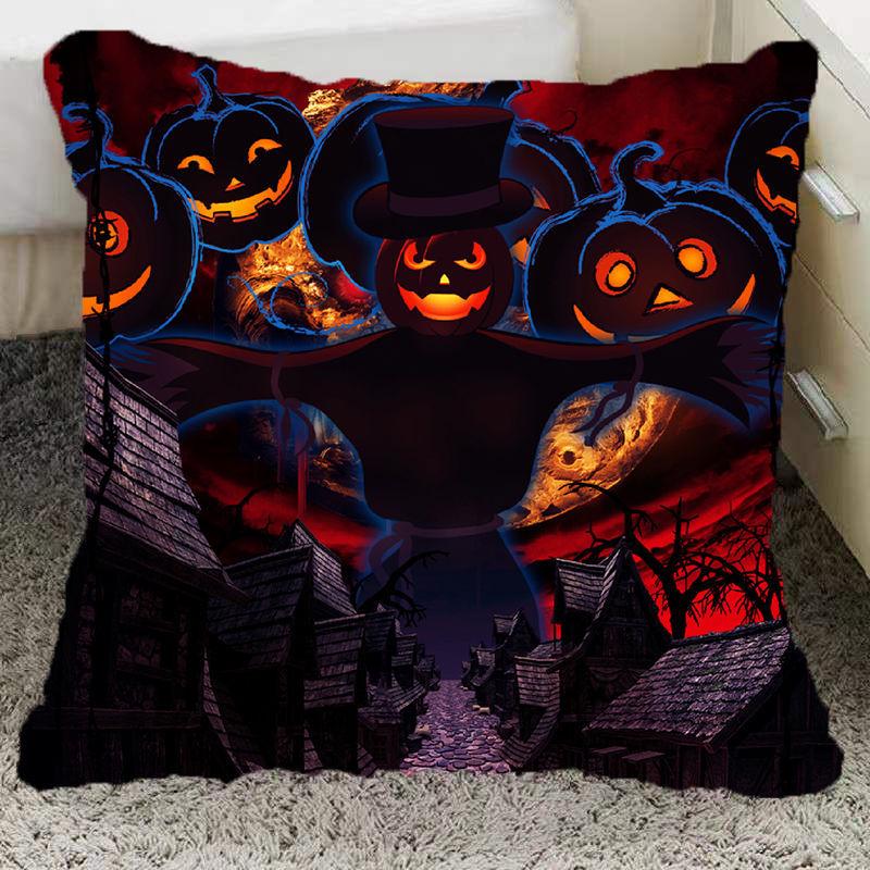 Halloween Pillow Pumpkin Funny Two-Dimensional Animation Pillow Emoticon Pack Party Party Boy and Girl School Day Gift