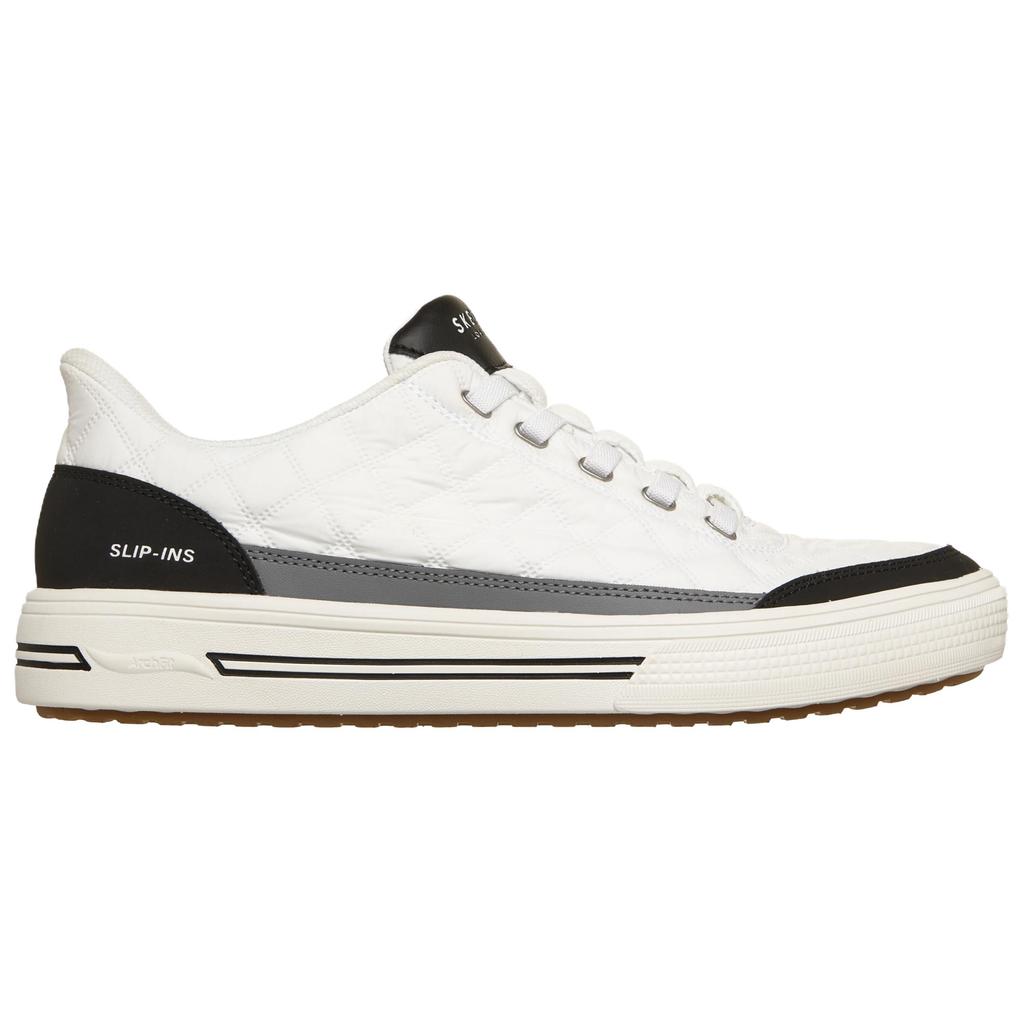 Skechers ArchFit Arcade Cozyfit Charming Days Comfortable Soft Breathable Support Sneakers Men Sneakers White 183227-WBK