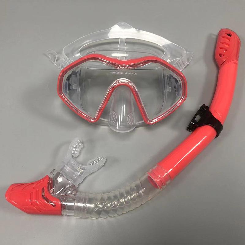 Underwater Snorkeling Half Face Face Swimming Mask Set Scuba Diving Respirator Masks Anti Fog Safe Breathing Snorkeling Masks for Crystal Clear Views
