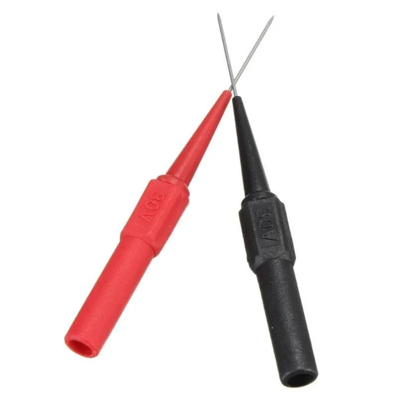 30V Diagnostic Tools Multimeter Test Lead Extention Back Piercing Needle Tip Probes Autotools Automotive Auto Kit Machine