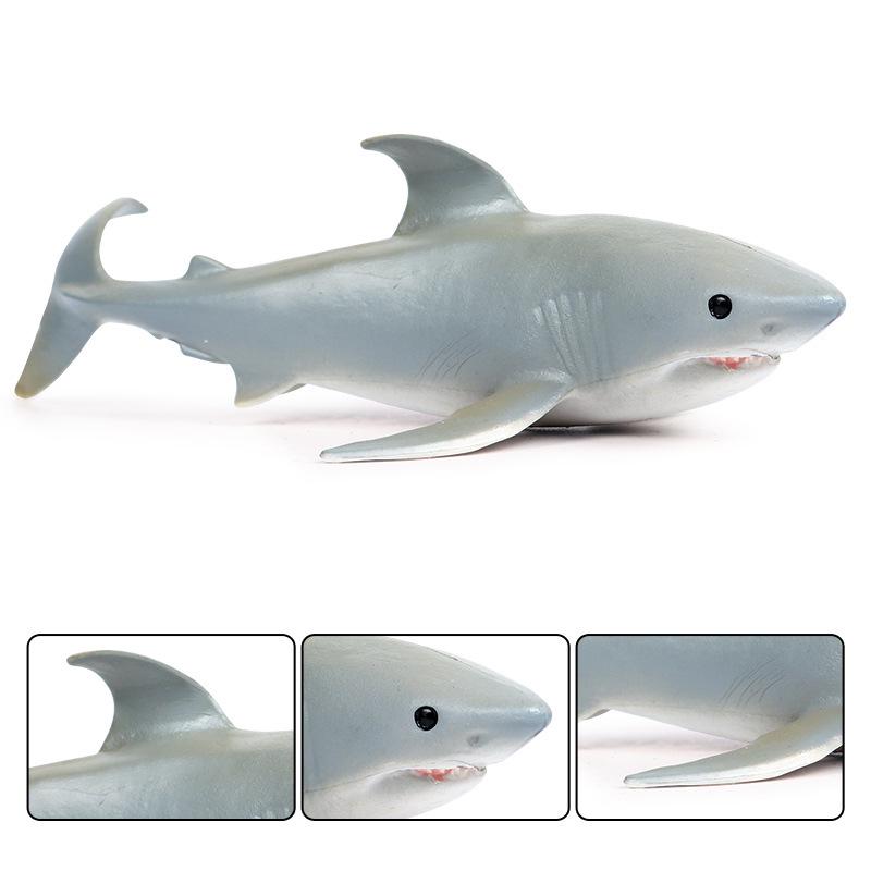 Children's Marine Life Simulation: Shark & Whale Models - Great White, Zebra, Tiger Shark Toys & Ornaments