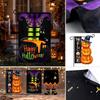 Halloween Garden Flag with Design, Outdoor Decorative Yard for Halloween Party, No Pole Included
