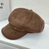 Octagonal hat female British style retro temperament versatile cap fashion beret painter newsboy hat new