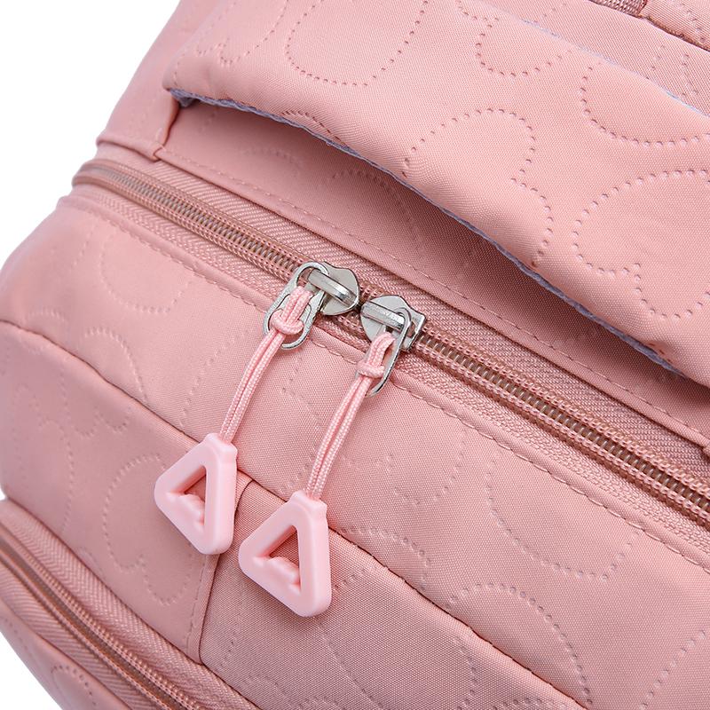 Student Schoolbag Large Capacity Female Backpack Solid Color Travel Backpack