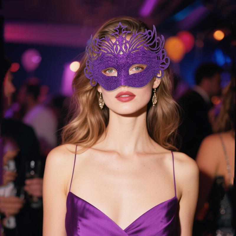 Mysterious Eye Mask Lightweight Prom Party Mask Crown Eye Mask Handcrafted For Womens Gift Costume Events Valentines Day