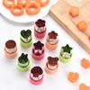 New Portable 3PCS/Set Vegetable Cutters Shapes Set DIY Cookie Cutter Flower for Kids Shaped Food Fruit Cutter Mold