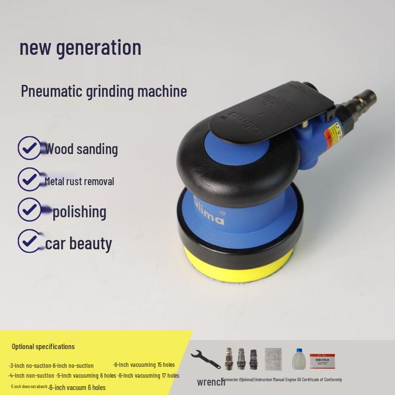 5-inch Stainless Steel Pneumatic Orbital Sander & Car Polisher