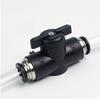 BUC 4mm 6mm 8mm 10mm 12mm Nero Pneumatico Push-In Giunto Rapido Connettore Valvola a Mano Per Girare Interruttore Sfera Manuale Limitazione di Corrente