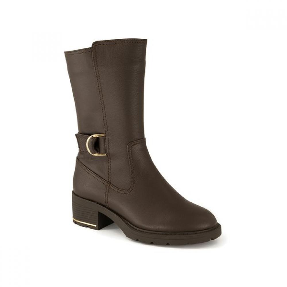DakS Women S 5cm Buckle Comfort Half bootS Dlh302ga20 Brown 225/Brown (GA20)