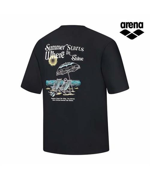 Alena Graphic Day Men'S Short Sleeve Rash Guard A6Bm1Rr25Blk