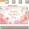 2D Happy Mother's Day Celebration Background, Soft Pink Flower Decor
