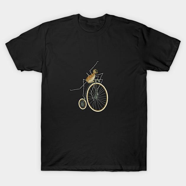 

Men Black Print T-shirt Daddy Long Legs No-Cut Transfer Paper Print Cotton Tshirt S чорний