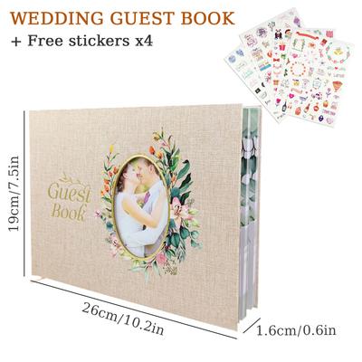Wedding Guest Book Flowers Wedding Reception Signing Book Photo Album Signature Reception Message Book Wedding Mariage Gift