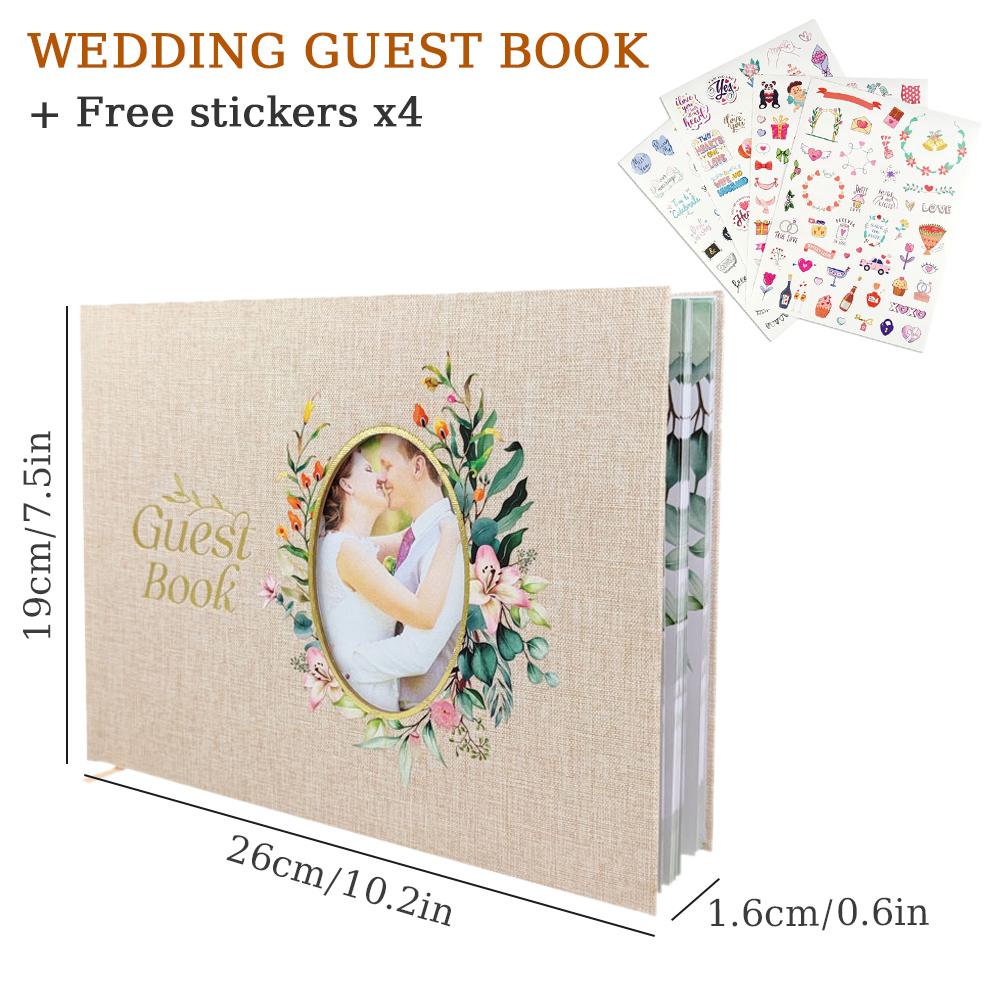 Wedding Guest Book Flowers Wedding Reception Signing Book Photo Album Signature Reception Message Book Wedding Mariage Gift