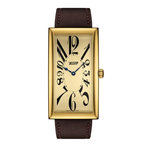

Tissot Heritage Banana Champagne Dial Unisex Watch with Leather Strap (T1175093602200) - Officially Imported