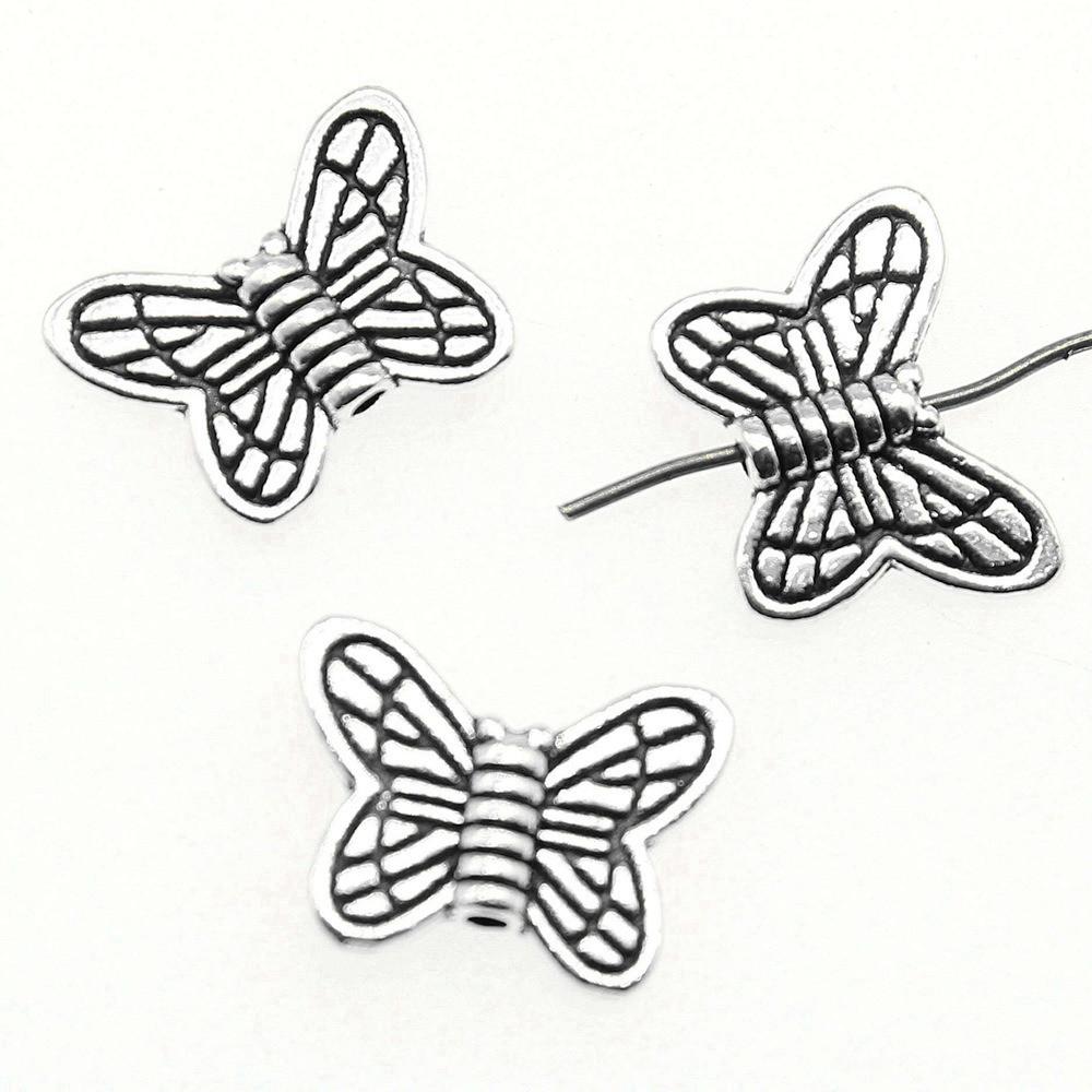 Angel Wing Beads Spacer Small Hole Butterfly Charms For Spiritual Jewelry