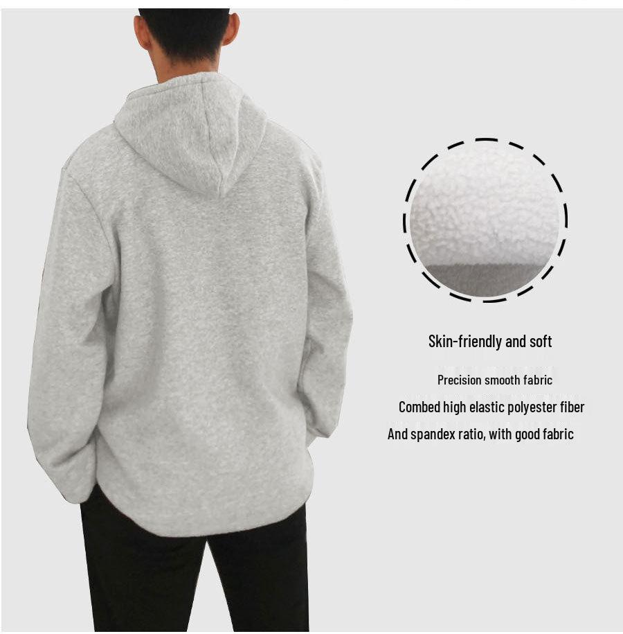 Men's Quick-Dry Winter Sports Hoodie - Long Sleeve, Loose Fit for Running, Training, and Basketball