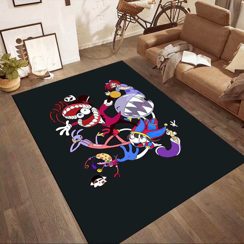 Digital Circus Floor Mat Suitable For Decorate Room Kitchen Outdoor Playrooms Antislip Carpet Anime Office Decor