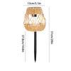 Solar Rattan Pot Garden Stake Light