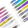 Gold Thread Laser Silk Wig & Seven-Color Hair Extensions with Tinsel Glitter Braiding Strips - 120cm