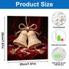 DlY Mini Framed Pearl Painting Kit Beads Christmas Bells Canvas Home Decor Painting
