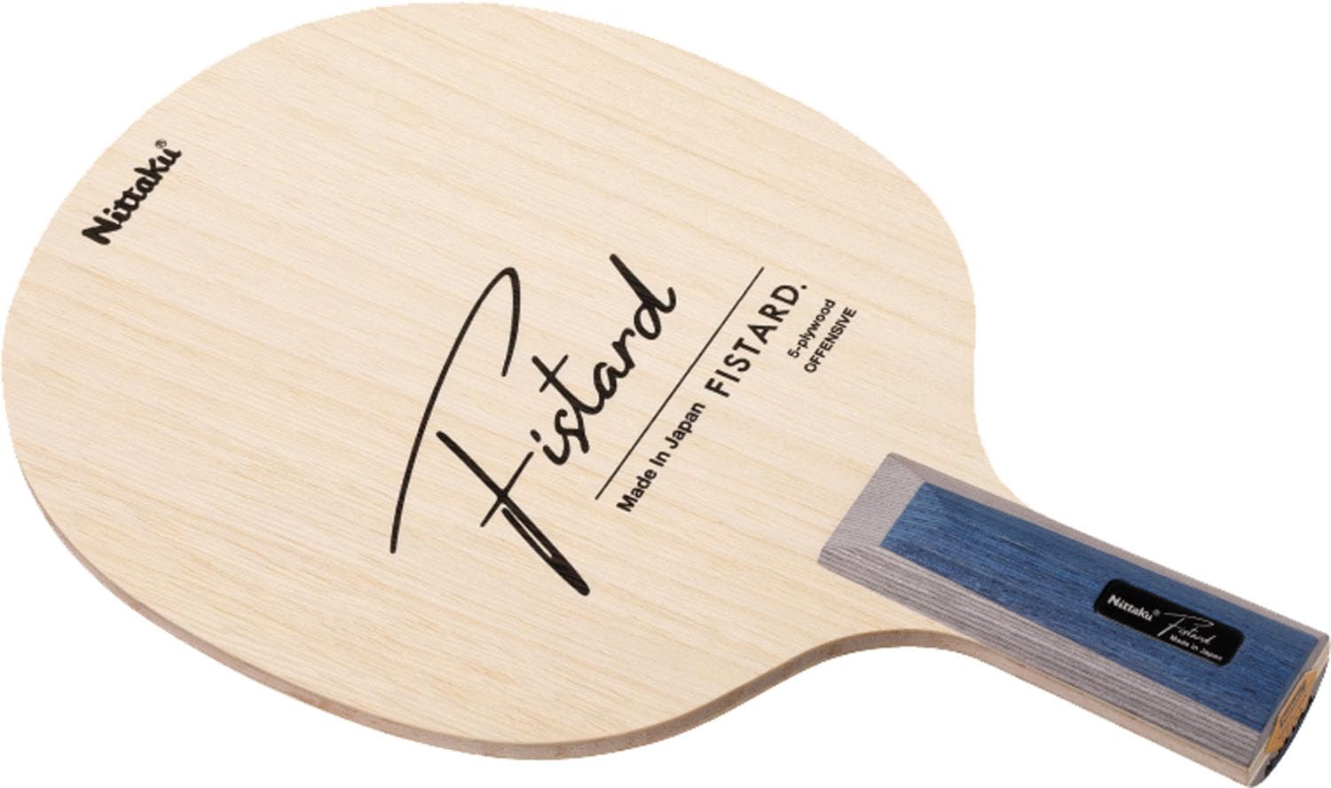 Nittaku Table Tennis Racket C NE6432 Fisterd, 5-ply wood, Offensive, Lightweight, Beginner-friendly, (Chinese Penhold)