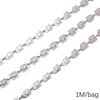 Chaîne Cœur en Acier Inoxydable de 0,5/1 Mètre Chaîne Cubaine Chaîne Punk de Base pour la Fabrication de Colliers Bracelets Bijoux Accessoires