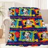 Cartoon Dog 101 D-Dalmatians-s Pattern Blanket Plush Nap Sofa rug for Living Room Office Bedroom Birthday Home Travel Kid Gifts