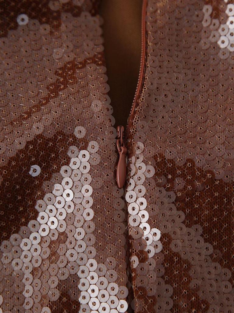 Women's Winter 2024 Sequin Spaghetti Strap Backless Maxi Dress - European & American Style Fashion