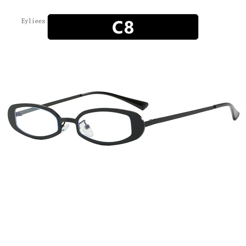 

New Neutral Retro Sunscreen Sunglasses Fashion Small Frame Cat Eye Metal Travel Sunglasses UV400 Designer Gafas De Sol