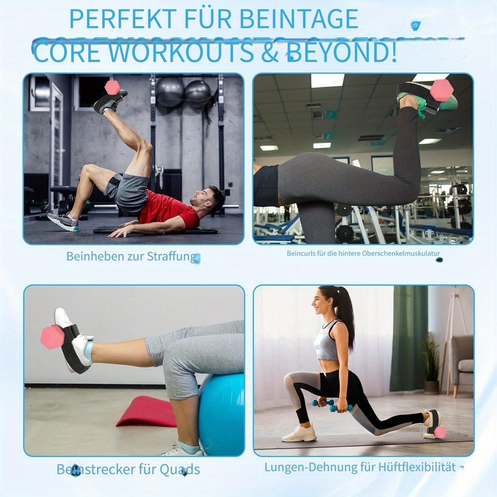 Ankle Straps for Dumbbell Use, Designed for Tibialis Training, Suitable for Weight Lifting and Hamstring Curls, Perfect for Home Gym Setups