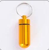 Mini Medicine Box, Small Medicine Bottle, Portable Medicine Box, Capsule, Keychain, Sealed and Moisture-proof