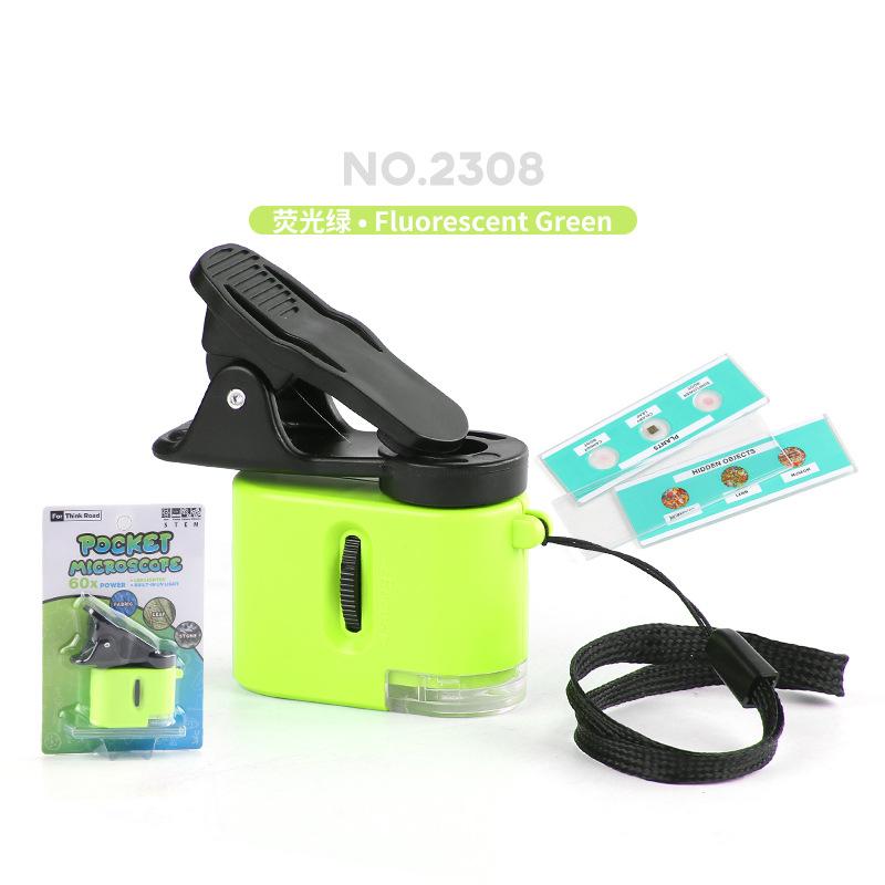 Supply Children'S Mini Palm Microscope Toys Primary School Students Science And Education Laboratory Microscope With Mobile Phone Clip