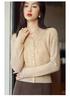 Versatile Cashmere Lace V-neck Sweater - Trendy Autumn/Winter Knitwear