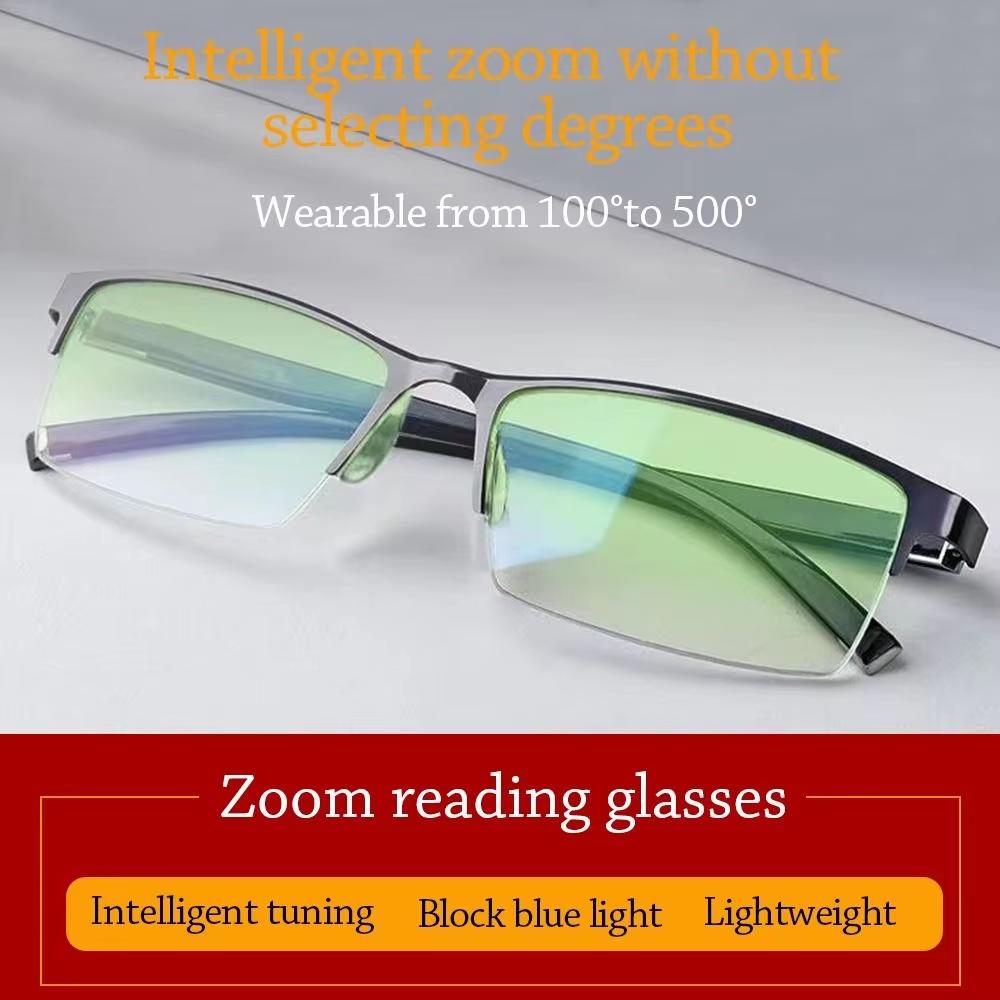 Autofocus Power Anti-Blue Light Reading Glasses Smart Anti Blue Ray Automatic Zoom Eyeglasses Ultralight Eye Protection