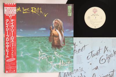 12inch Record DAVID LEE ROTH  Crazy From The Heat P6205 WARNER BROS 1985 Japan Obi Metal Used