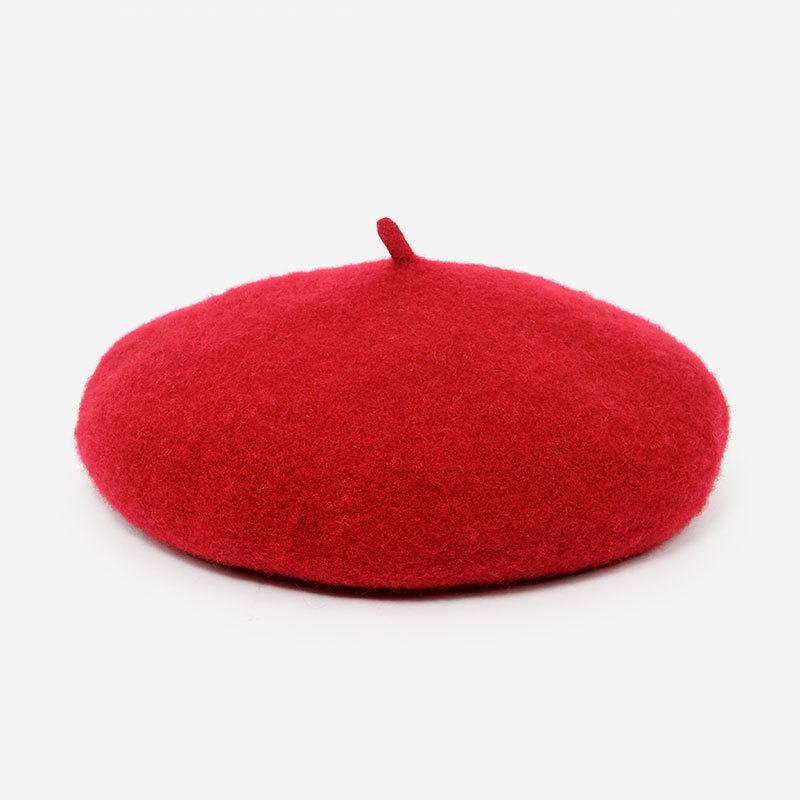 Wool Caps Felt Beret Women British Style Girls Beret Hat Lady Solid Color Winter Hats