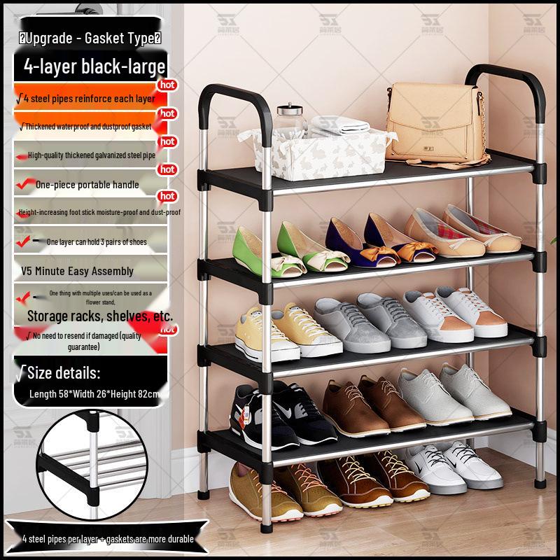 Slim Multi-Tier Shoe Rack for Entryway or Dorm