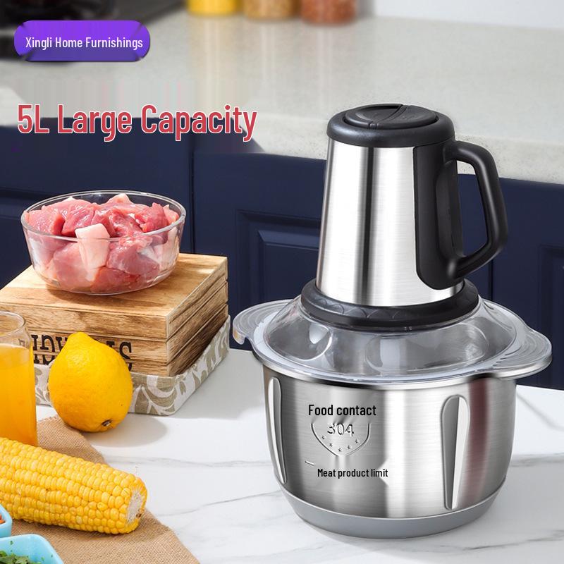 Multifunctional Electric Food Processor: Large Capacity Meat Grinder & Vegetable Chopper